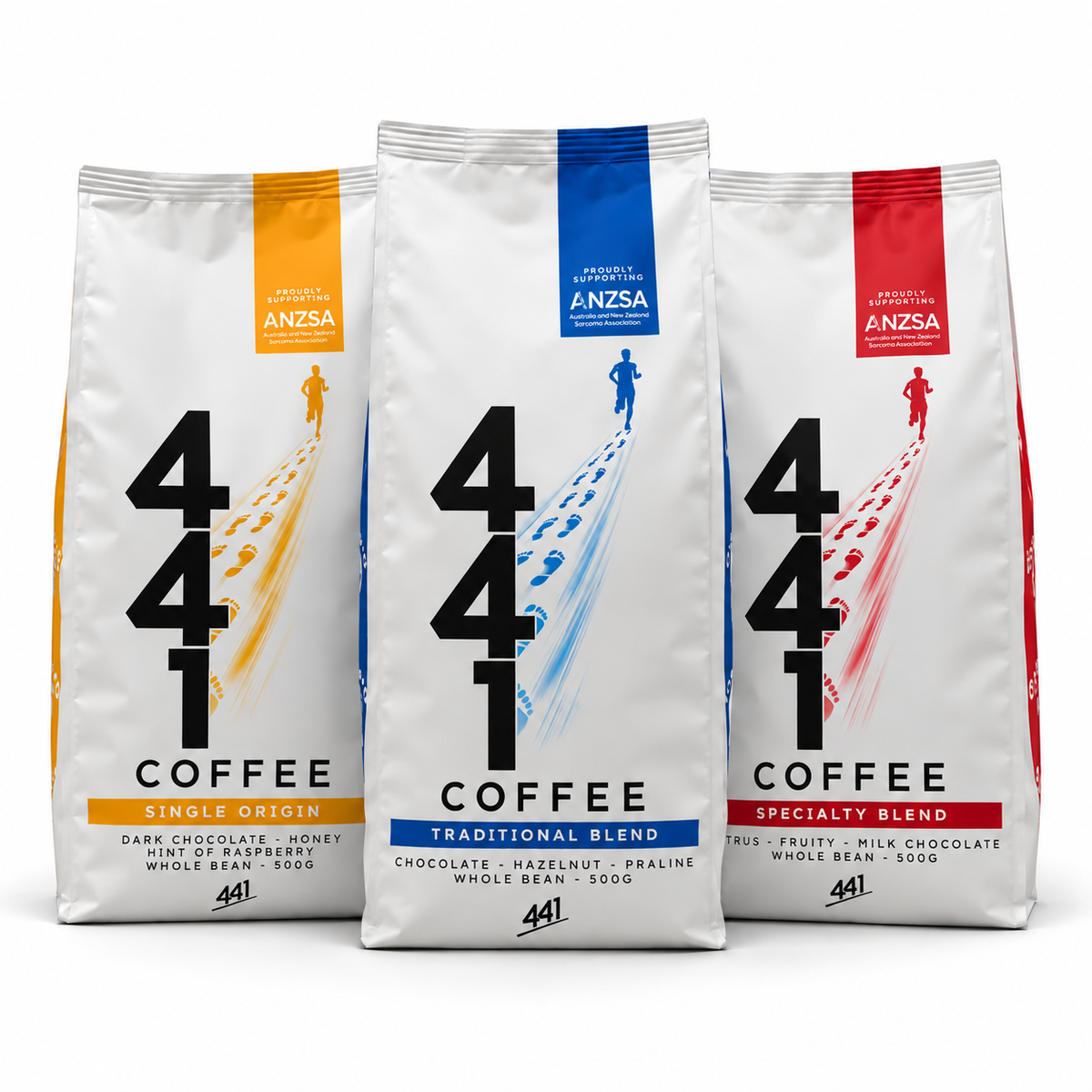 441 Coffee Explorer Pack – 3 Signature Blends to Discover (500g Bags)